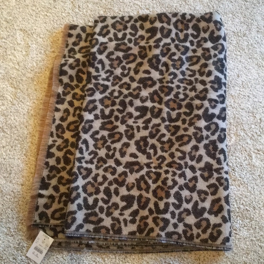 J.Crew Factory Leopard Print Blanket Scarf - New!